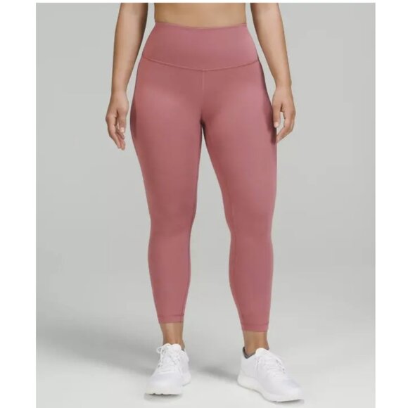 lululemon athletica Pants - Lululemon Wunder Train Contour Fit High-Rise Tight 25" Size 14 in "Brier Rose"
